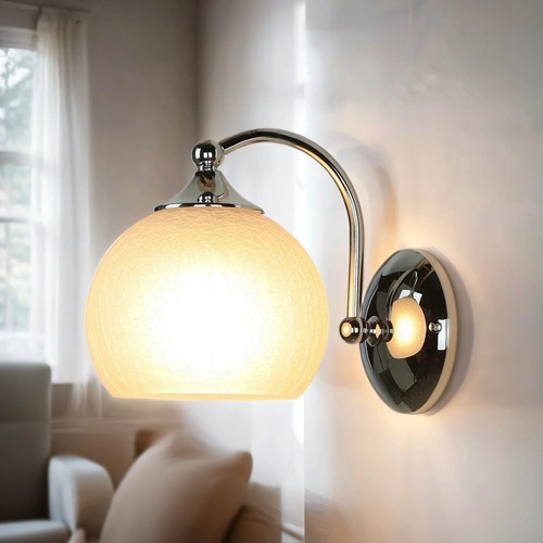 Elegante applique bianco cromo - elegante,