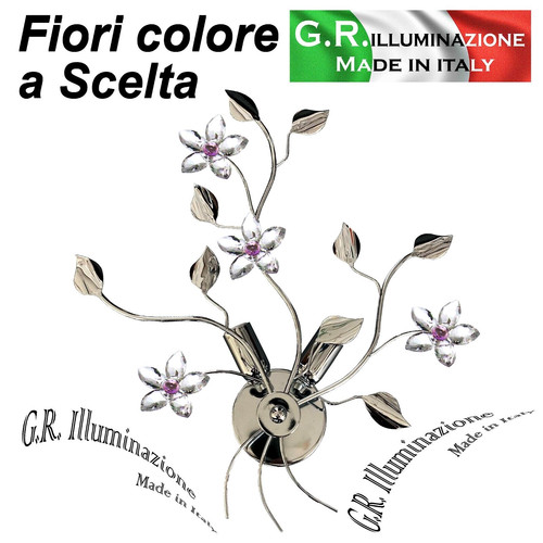 Applique moderna cromata - applique, 2