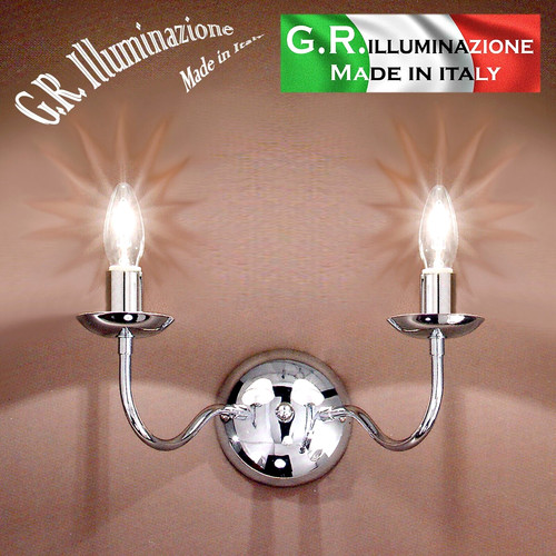 Applique moderna cromata l - 2,