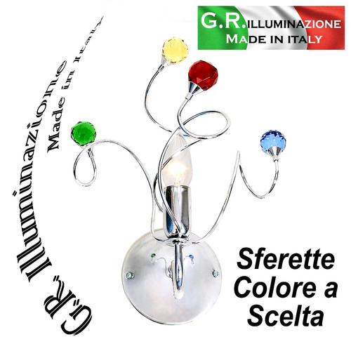 Applique moderna cromata - applique,