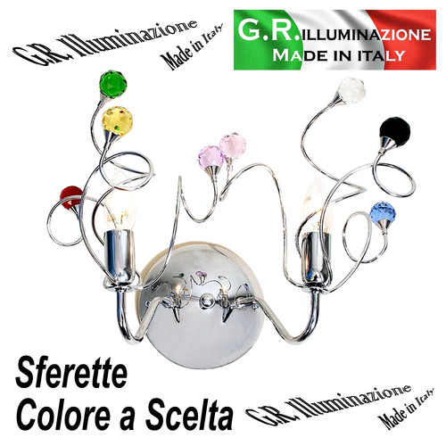 Applique moderna cromata - applique,